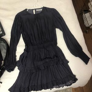 DO+BE dark purple silk mini dress